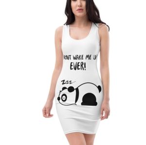 Don't wake me up panda nightgown